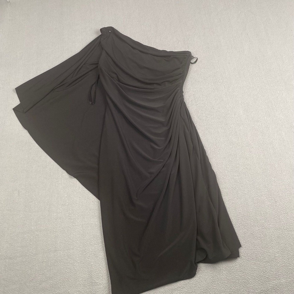 Lauren Ralph‎ Lauren Women's size 8 Black One-Shoulder Dress, Stretch